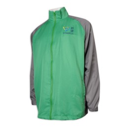 J872 made contrast color jacket, Velcro cuffs, property management service, windbreaker jacket store J872 made contrast color jacket, Velcro cuffs, property management service, windbreaker jacket store